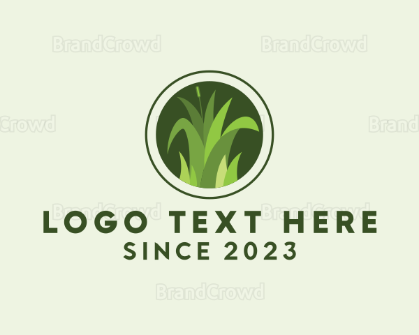 Grass Lawn Maintenance Logo