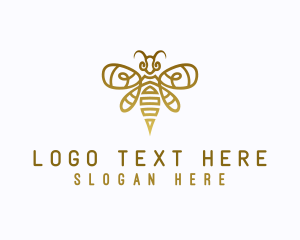 Beekeeper - Honey Bee Wings logo design