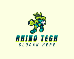 Rhino Basketball League logo design