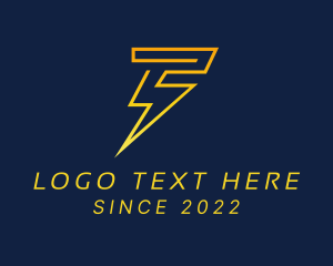 Spark - Lightning Energy Letter TS logo design