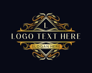 Victorian - Premium Leaves Crest logo design