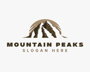 Himalayas - Mountain Summit Hiking logo design