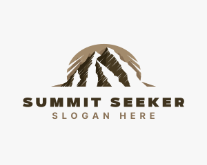 Mountain Summit Hiking logo design