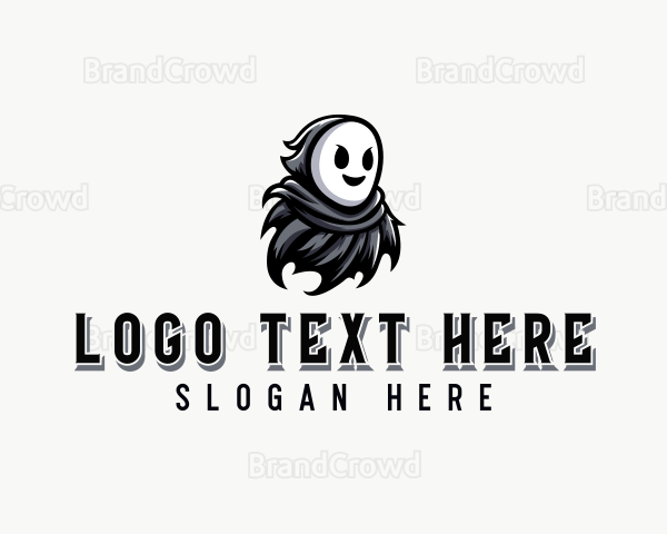 Spooky Phantom Ghost Logo