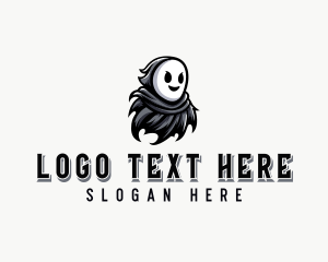 Paranormal - Spooky Phantom Ghost logo design