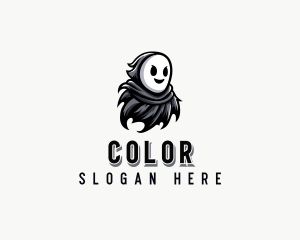 Character - Spooky Phantom Ghost logo design