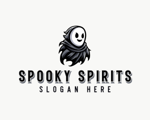 Spooky Phantom Ghost logo design