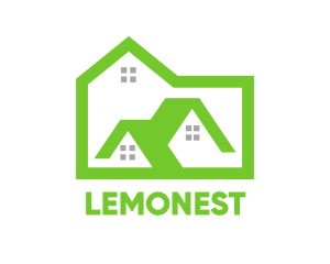 Land - Green Box House logo design