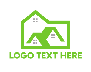 Green City - Green Box House logo design