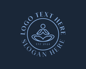 Yoga Symbol - Meditation Yoga Reiki logo design