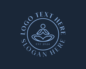 Healing - Meditation Yoga Reiki logo design