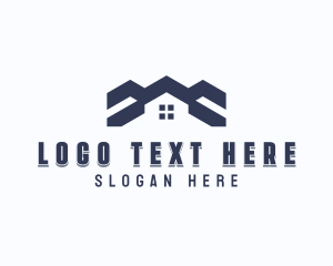 Construction - Housing Contractor Roofing logo design