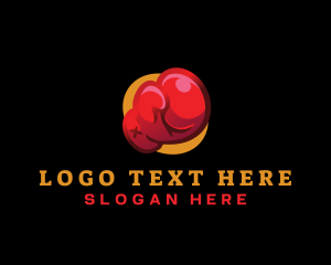 Boxing Gym - Sport Boxing Gloves logo design