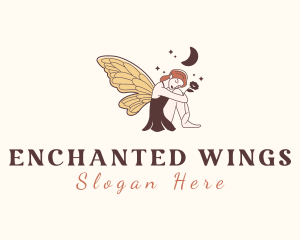 Fairy - Folklore Woman Fairy logo design