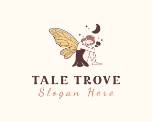 Folklore Woman Fairy logo design