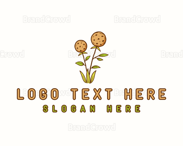 Flower Cookies Plant Logo