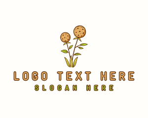 Patissserie - Flower Cookies Plant logo design