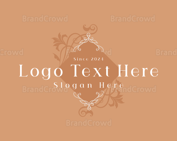 Elegant Luxury Floral Boutique Logo