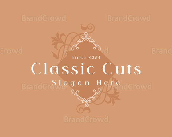 Elegant Luxury Floral Boutique Logo