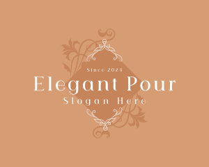 Elegant Luxury Floral Boutique logo design