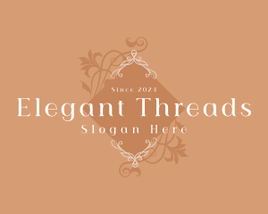 Elegant Luxury Floral Boutique logo design