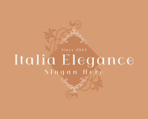 Elegant Luxury Floral Boutique logo design