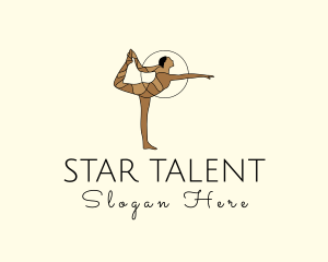 Talent - Female Gymnast Yoga Dancer logo design