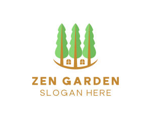 Treehouse Property Landscape  logo design