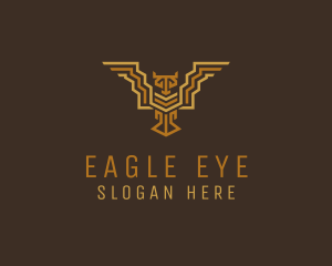 Native Bird Symbol logo design