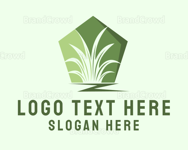 Grass Gardening Badge Logo