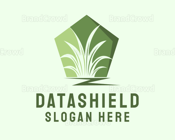 Grass Gardening Badge Logo