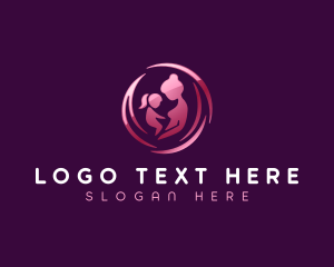 Foster Care - Family Parenting Motherhood logo design