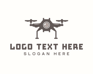 Rotorcraft - Quadcopter Drone Photography logo design