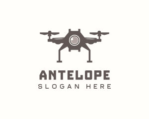 Quadcopter Drone Photography logo design