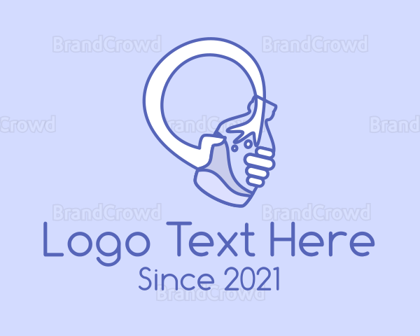 Milk Bottle Hand Logo