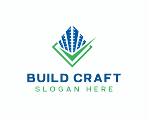 Building Check Property logo design