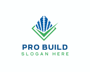 Building Check Property logo design