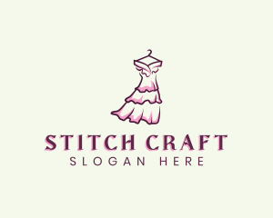 Dressmaking - Dress Gown Clothing logo design