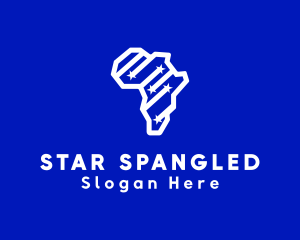Africa Star Map logo design