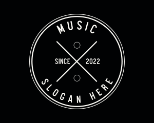 Cafe - Simple Hipster Badge logo design