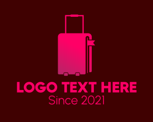 Baggage - Travel Luggage Bookmark logo design