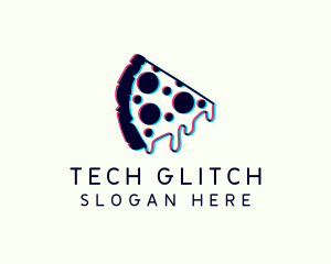 Glitch Pizza Restaurant logo design