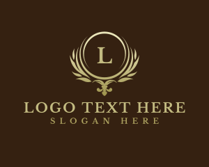 Noble - Luxury Ornament Leaves logo design