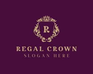 Regal Shield Monarchy logo design