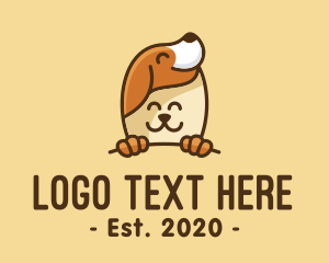 Pooch - Happy Animal Pets logo design