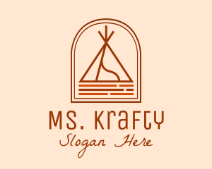Camping Tent Site Logo