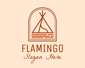 Camping Grounds - Camping Tent Site logo design