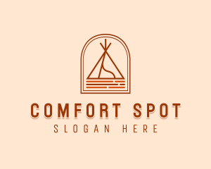 Camping Tent Site logo design