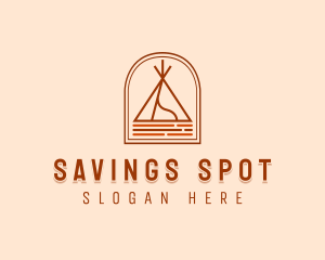 Camping Tent Site logo design