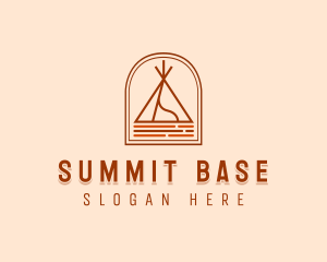 Camping Tent Site logo design